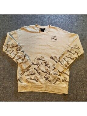 Harry Potter Alohomora Flying Keys Graphic Print Crewneck Sweatshirt XS
